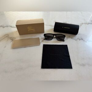 Burberry Men’s Polarized Black Sunglasses